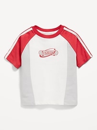 L'image numéro 1 présente T-shirt surdimensionné aux couleurs contrastées pour tout-petit garçon