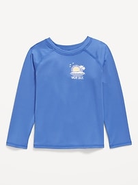 L'image numéro 1 présente Haut de maillot anti-UV à manches longues et imprimé pour tout-petit garçon