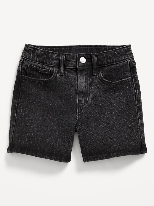 View large product image 1 of 3. High-Waisted Jean Midi Shorts for Girls