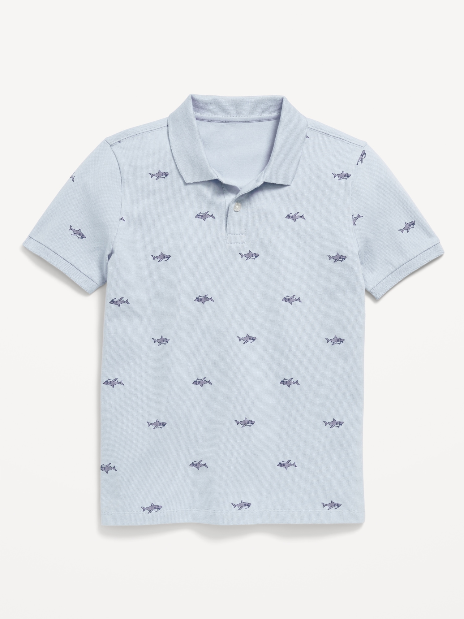 Printed Pique Polo Shirt for Boys