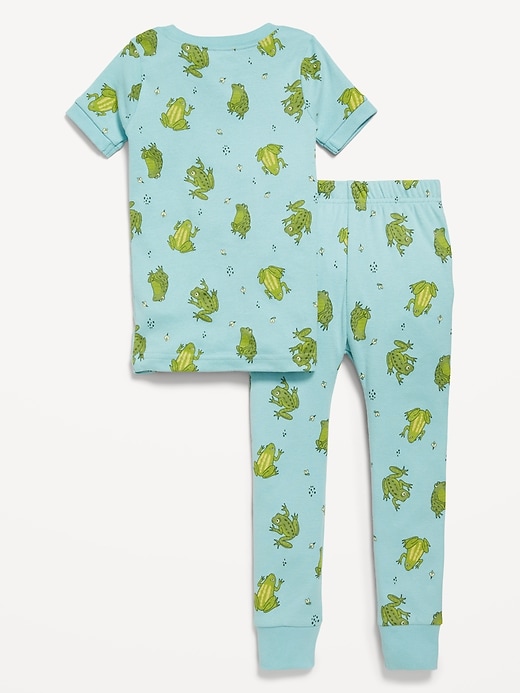 View large product image 2 of 2. Unisex Snug-Fit Printed Pajama Set for Toddler & Baby