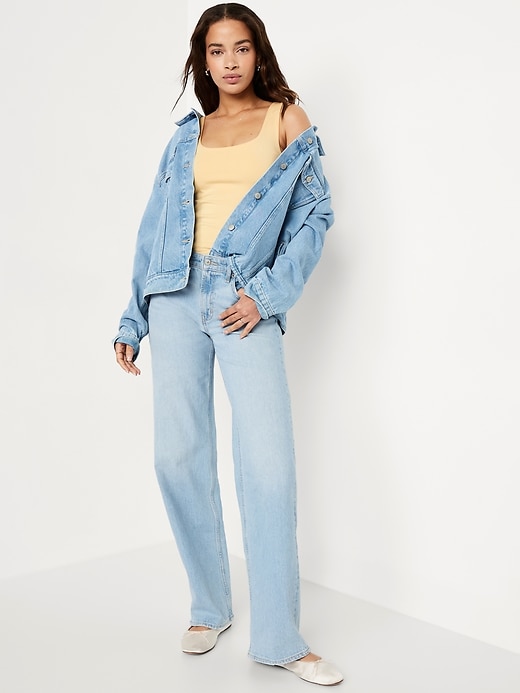Image number 3 showing, Double-Layer Scoop-Neck Tank Top