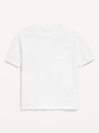 L'image numéro 1 présente T-shirt surdimensionné à manches courtes et à poche pour garçon