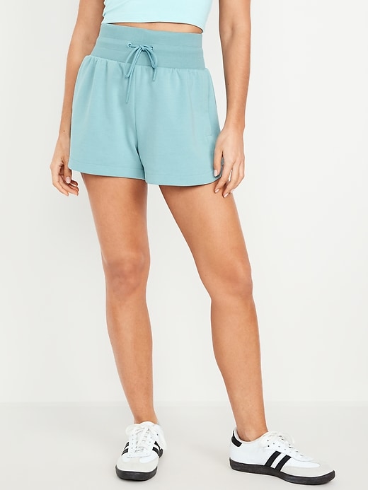 Image number 1 showing, Extra High-Waisted Dynamic Fleece Shorts