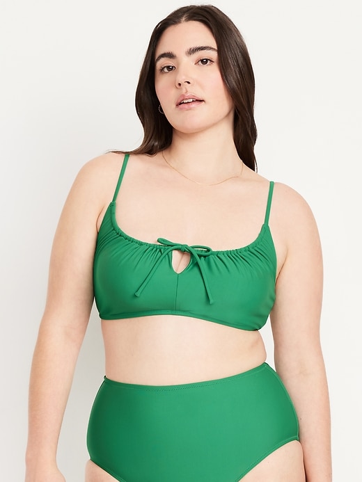 Image number 5 showing, Matte Ruched Bikini Swim Top