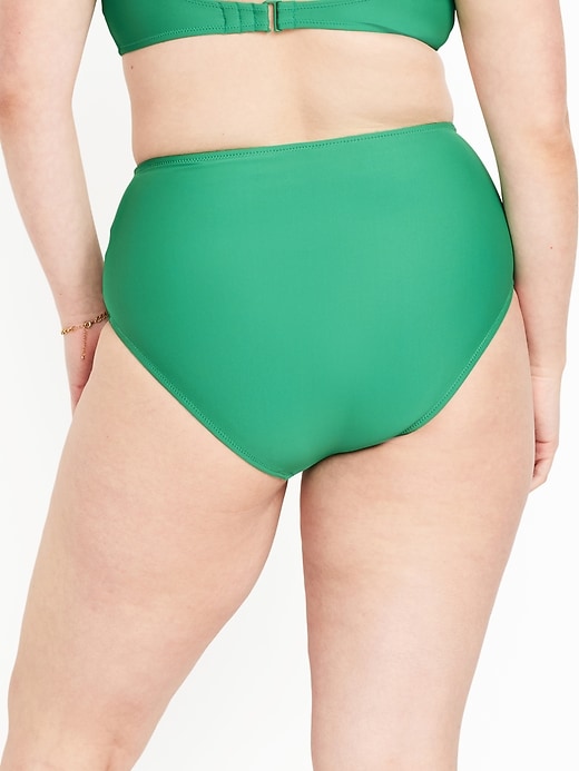 Image number 6 showing, Matte High-Waisted Bikini Swim Bottoms