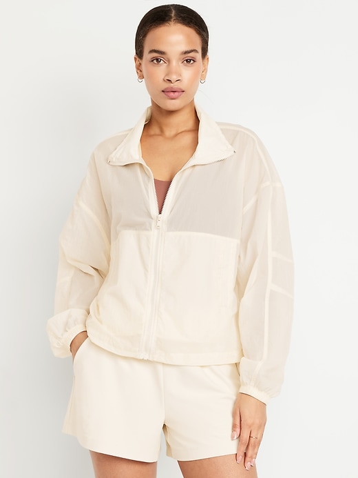 Image number 1 showing, Nylon Performance Zip Jacket