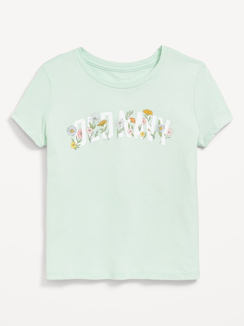 T-shirt à logo imprimé à manches courtes pour fille
