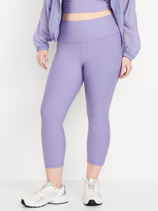 Image number 4 showing, High-Waisted PowerSoft Crop Leggings