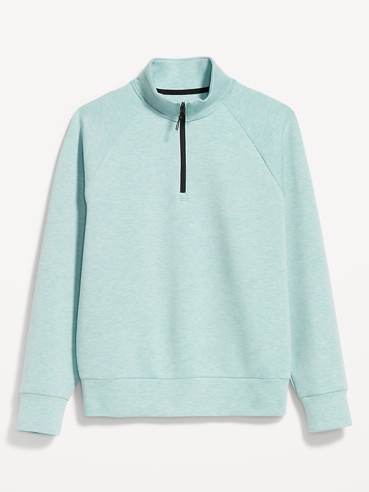 Image number 4 showing, Oversized Quarter-Zip Bounce Fleece Pullover