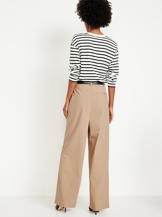 Image number 3 showing, Extra High-Waisted Taylor Super Wide-Leg Trouser Pants