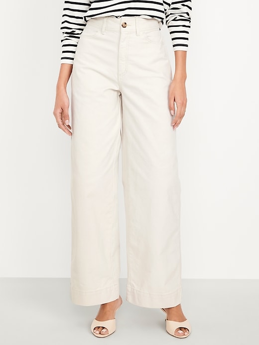 Image number 2 showing, Extra High-Waisted Mariner Wide-Leg Pants