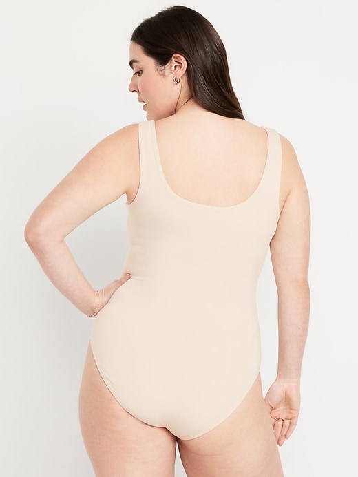 Image number 5 showing, Double-Layer Scoop-Neck Bodysuit