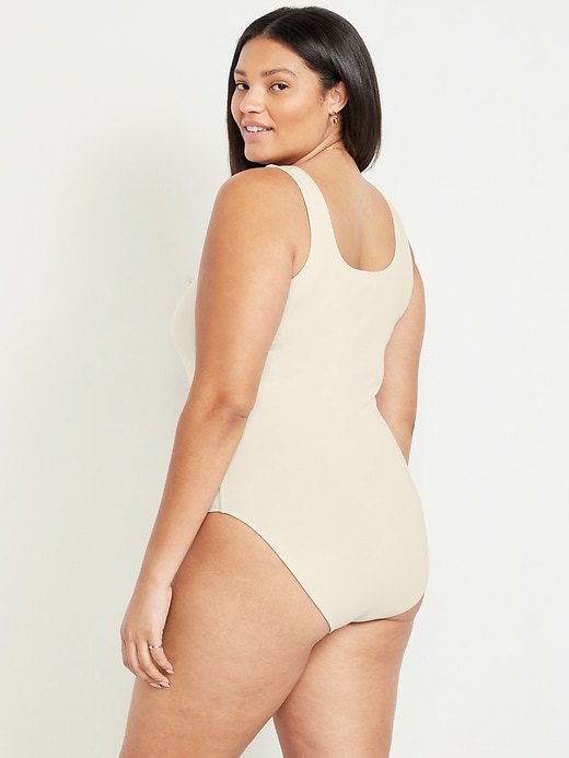 Image number 7 showing, Double-Layer Scoop-Neck Bodysuit