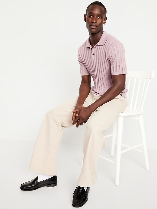 Image number 3 showing, Ribbed Polo Sweater