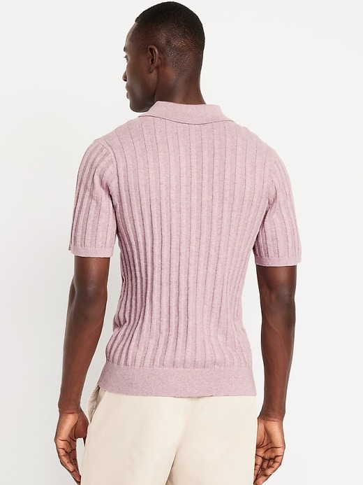 Image number 2 showing, Ribbed Polo Sweater