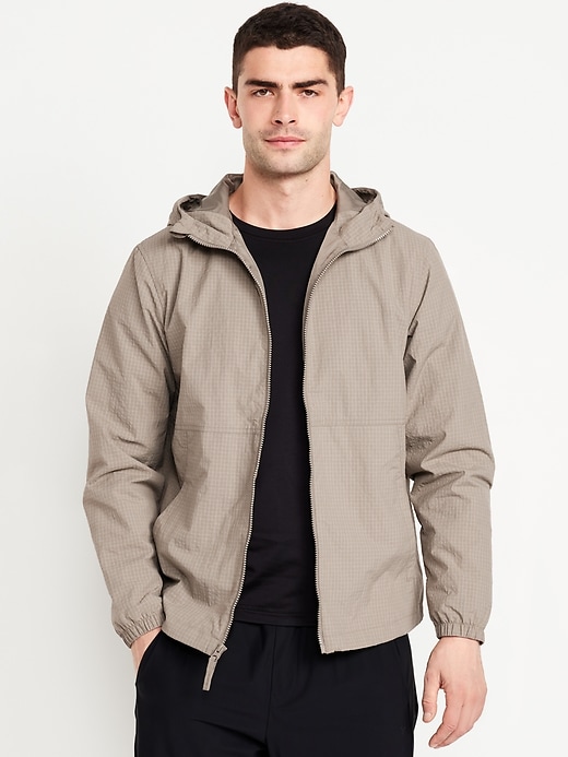 Image number 1 showing, Water-Resistant Ripstop Zip Jacket