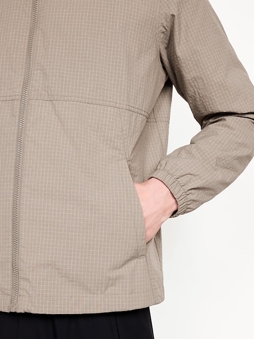 Image number 4 showing, Water-Resistant Ripstop Zip Jacket