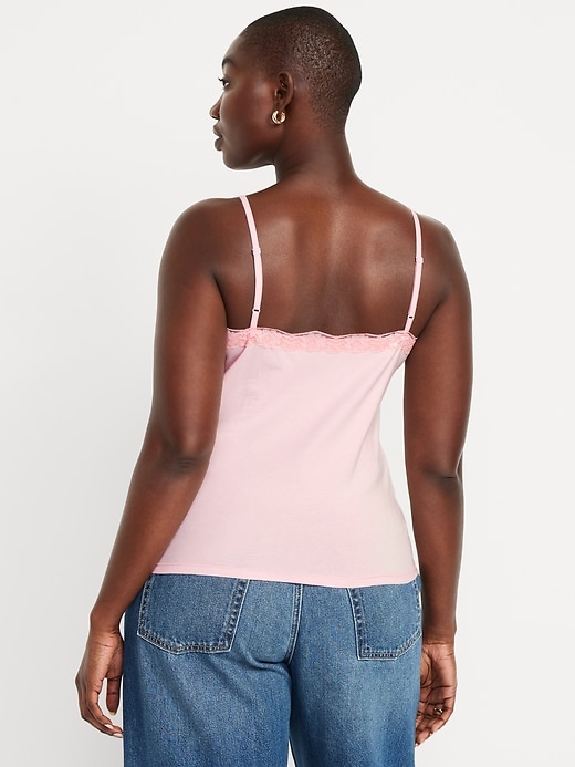 Image number 6 showing, Lace-Trim Cami Tank Top