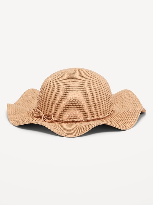 View large product image 1 of 1. Wavy Sun Hat for Toddler Girls