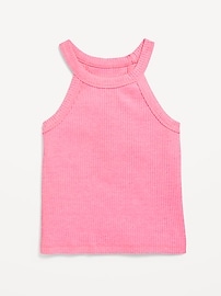 Image number 1 showing, Fitted Halter Tank Top for Toddler Girls