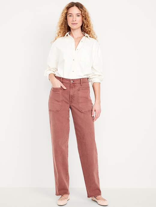 Image number 1 showing, High-Waisted OG Loose Utility Jeans