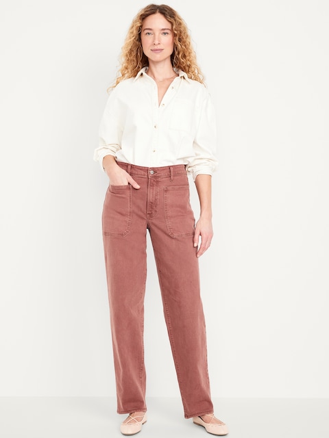 High-Waisted OG Loose Utility Jeans