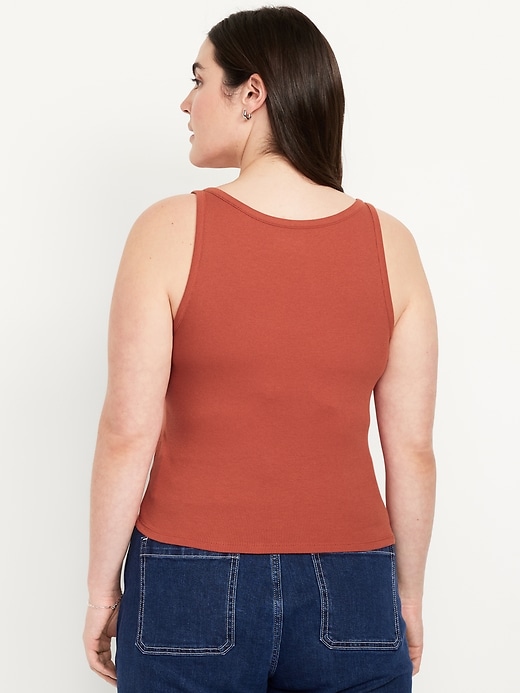 Image number 6 showing, Ribbed Crop Tank Top