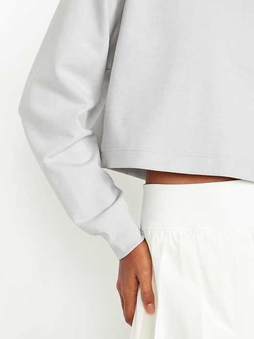 Image number 5 showing, Dynamic Fleece Oversized Crop Sweatshirt