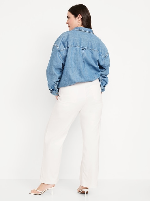 Image number 5 showing, High-Waisted Wow Wide-Leg Jeans