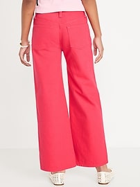 Image number 2 showing, High-Waisted Baggy Wide-Leg Jeans for Girls