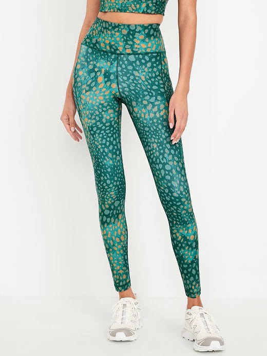 Image number 1 showing, High-Waisted PowerSoft 7/8 Pocket Leggings
