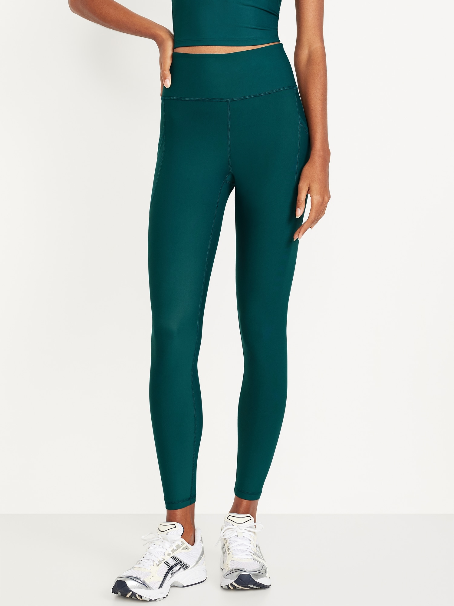 High-Waisted PowerSoft 7/8 Pocket Leggings - Blue