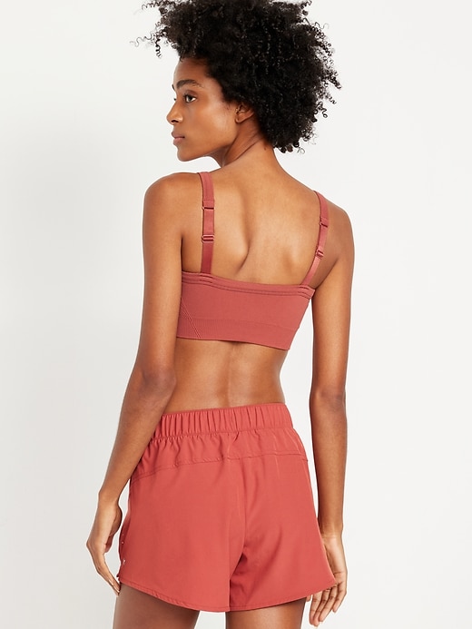 Image number 2 showing, Light Support Fluid Seamless Ribbed Sports Bra