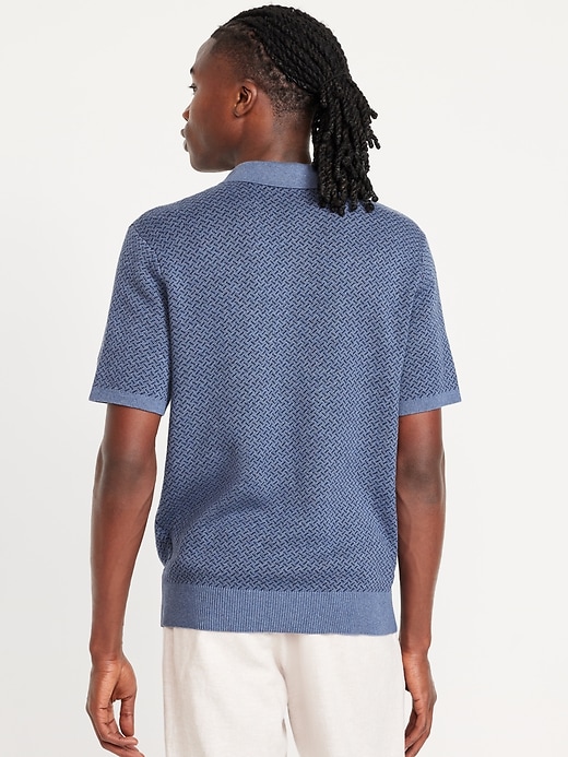 Image number 2 showing, Short-Sleeve Herringbone Polo