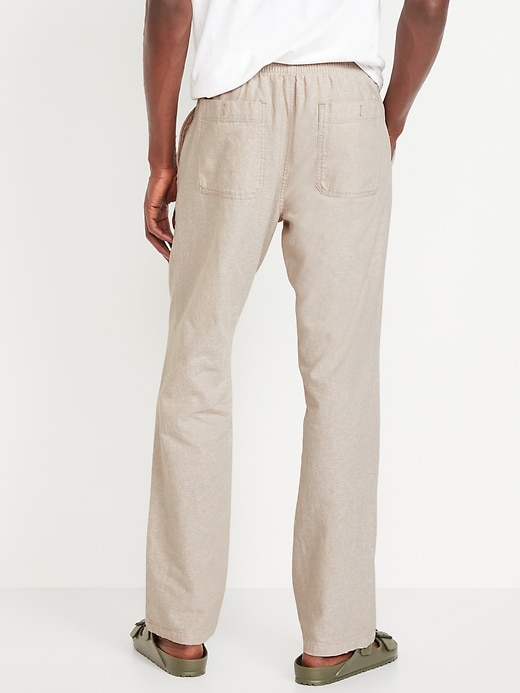 Image number 2 showing, 90's Straight Linen-Blend Pants