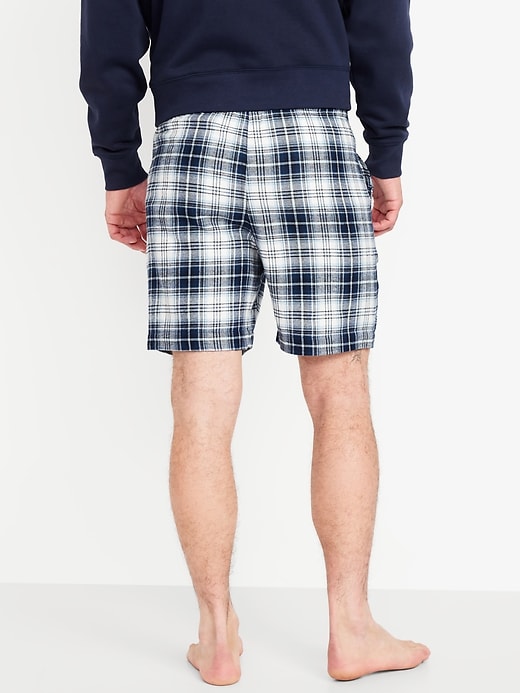 View large product image 2 of 3. Flannel Pajama Shorts for Men