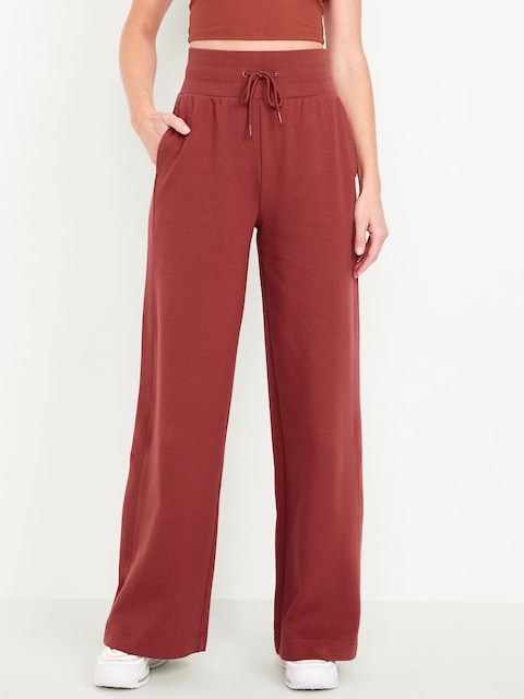 Dynamic Fleece Wide-Leg Sweatpants