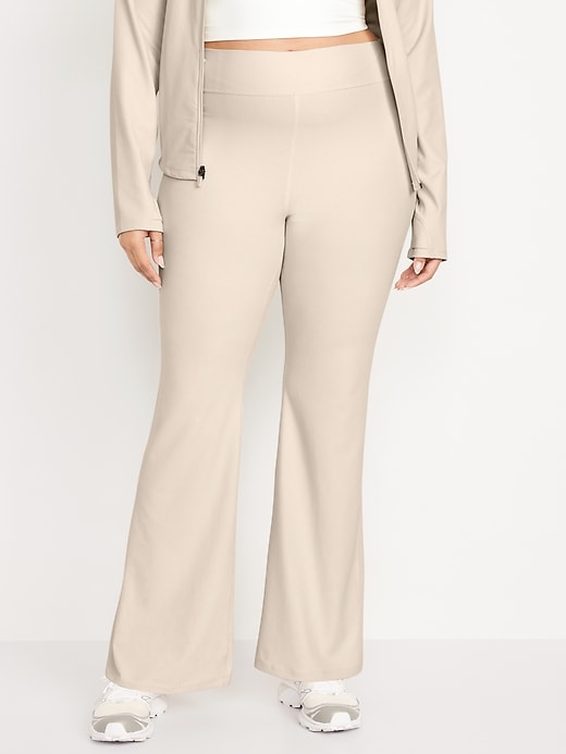 Image number 5 showing, Extra High-Waisted PowerSoft Rib Flare Leggings