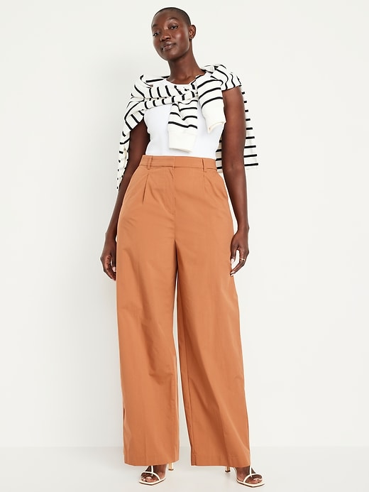 Image number 7 showing, Extra High-Waisted Taylor Super Wide-Leg Trouser Pants