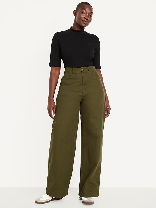 Image number 4 showing, Extra High-Waisted Mariner Wide-Leg Pants