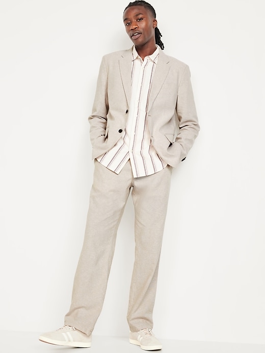 Image number 3 showing, Linen-Blend Blazer