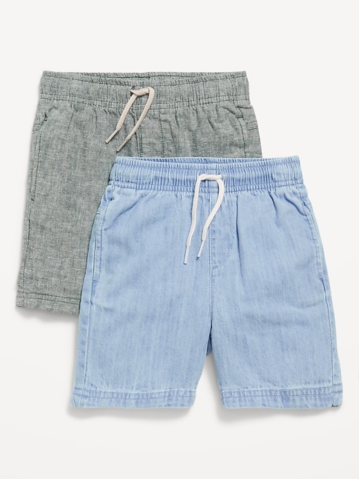 View large product image 1 of 2. Functional Drawstring Shorts 2-Pack for Toddler Boys