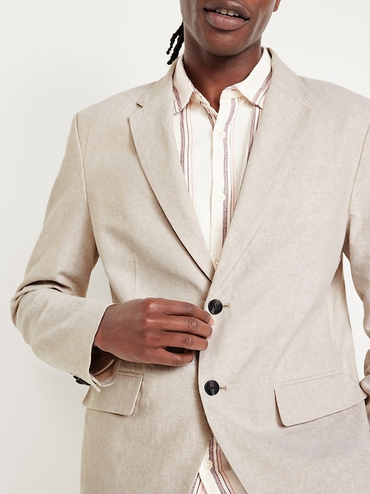 Image number 4 showing, Linen-Blend Blazer