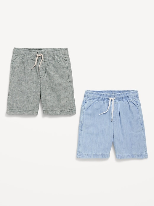 View large product image 2 of 2. Functional Drawstring Shorts 2-Pack for Toddler Boys