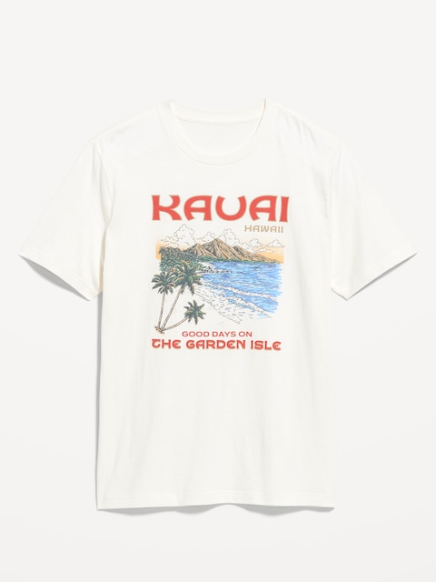 T-shirt ras du cou à imprimé - Blanc