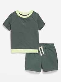 Image number 1 showing, Short-Sleeve Top and Shorts Set for Baby