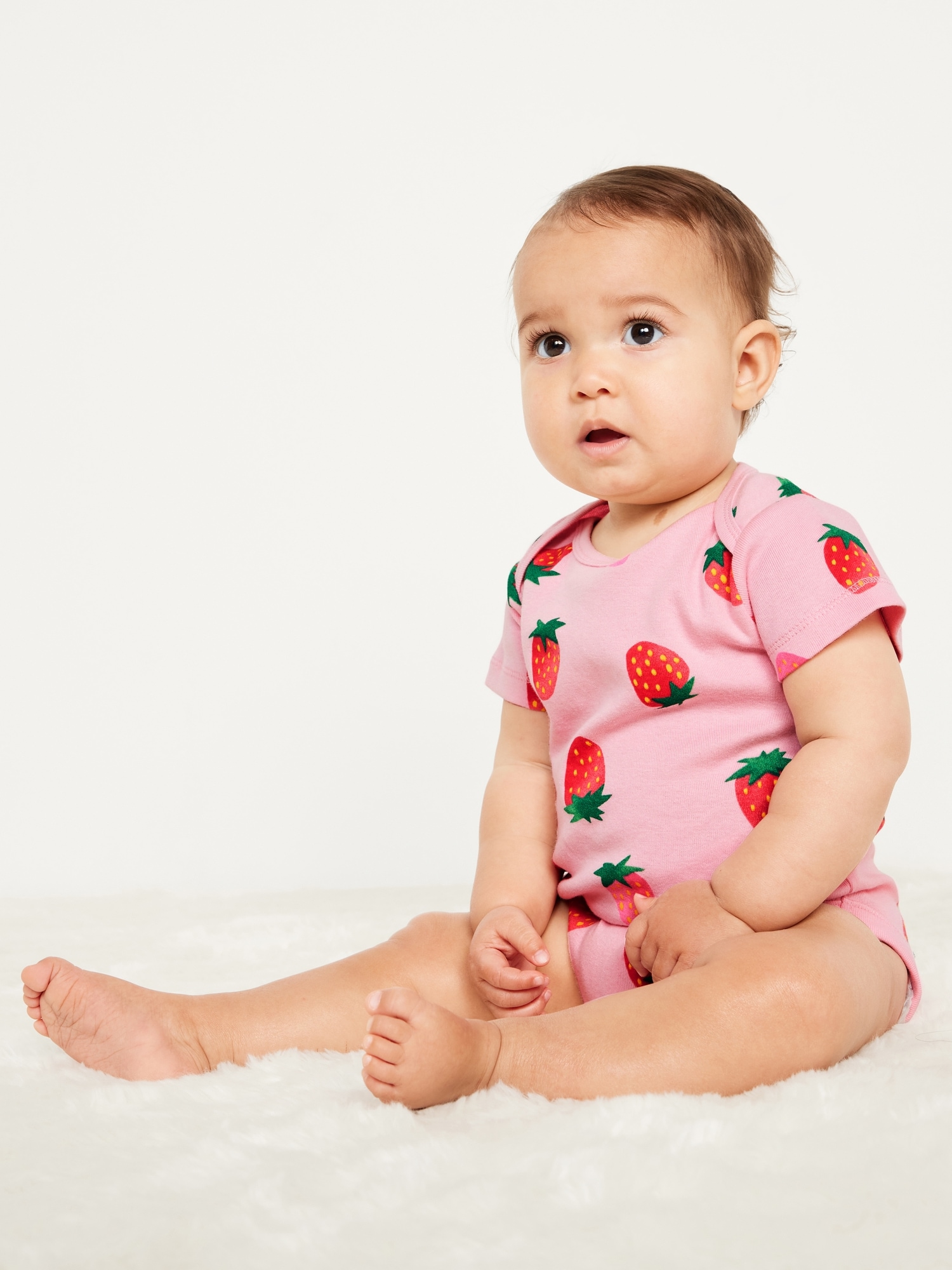 Printed Short-Sleeve Bodysuit for Baby