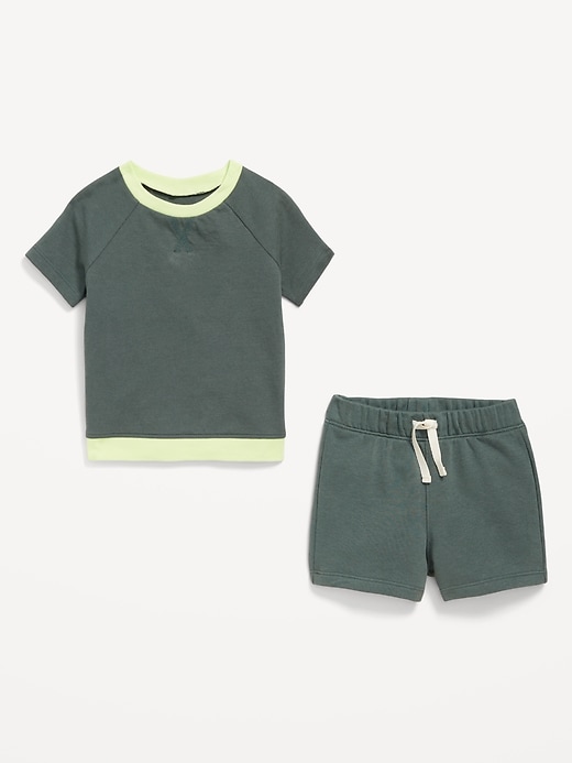 View large product image 2 of 2. Short-Sleeve Top and Shorts Set for Baby