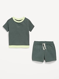 Image number 2 showing, Short-Sleeve Top and Shorts Set for Baby
